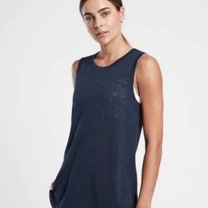 NWT Athleta Women's Navy Blue Breezy Tank Top Sz XS